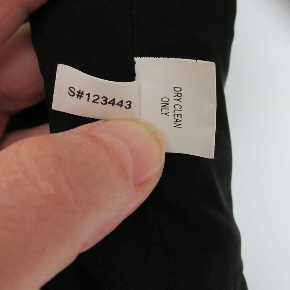 Kay Unger Black Sequin Tulle Skirt Rusched Silk Midriff 3/4 Sleeve Dress No Size - Picture 12 of 13